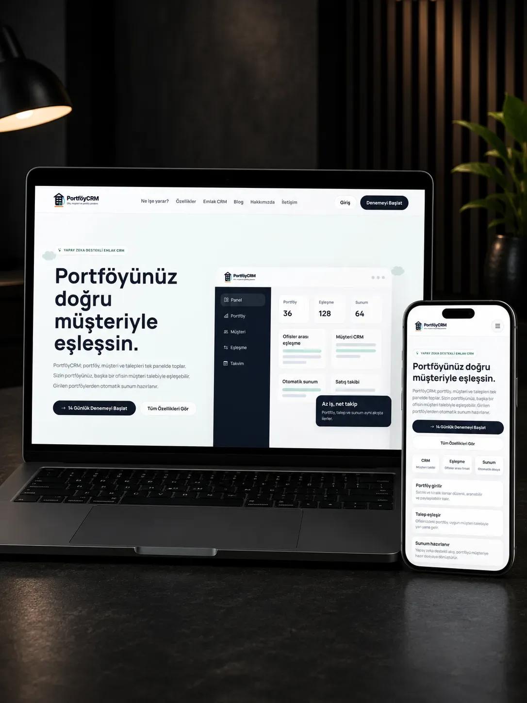 PortföyCRM - AI Destekli Gayrimnekül Yönetim Yazılımı