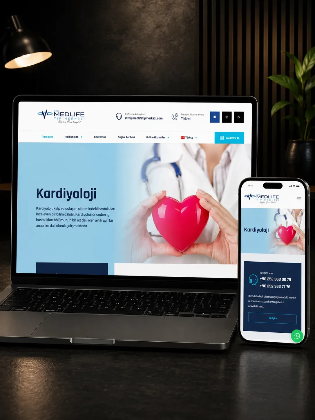 medlifetipmerkezi.com Tıp Merkezi CMS Web Sitesi
