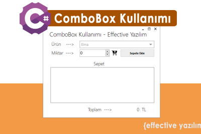 C# ComboBox Kullanımı: Kullanıcı Seçimleri için Açılır Liste