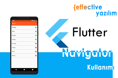 Flutter Navigator Kullanımı: Sayfalar Arası Gezinme