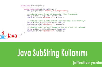 Java substring Metodu: Kullanımı ve Örnekler
